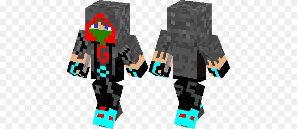The Hooded Figure Minecraft Skin Minecraft Hub, Person Free Png Download