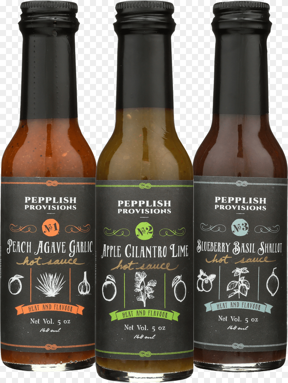 The Hot Sauce Trio Pepplish Provisions Apple Cilantro Lime Hot Sauce Free Transparent Png