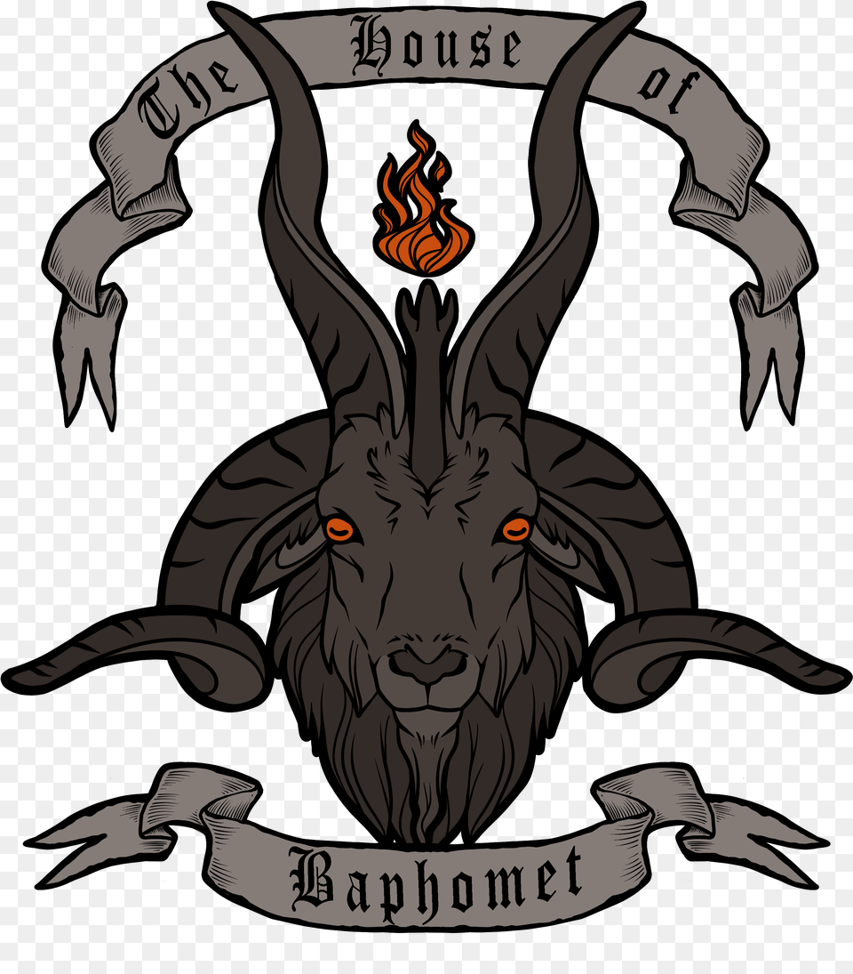 The House Of Baphomet Illustration, Person, Animal, Mammal, Wildlife Free Png Download
