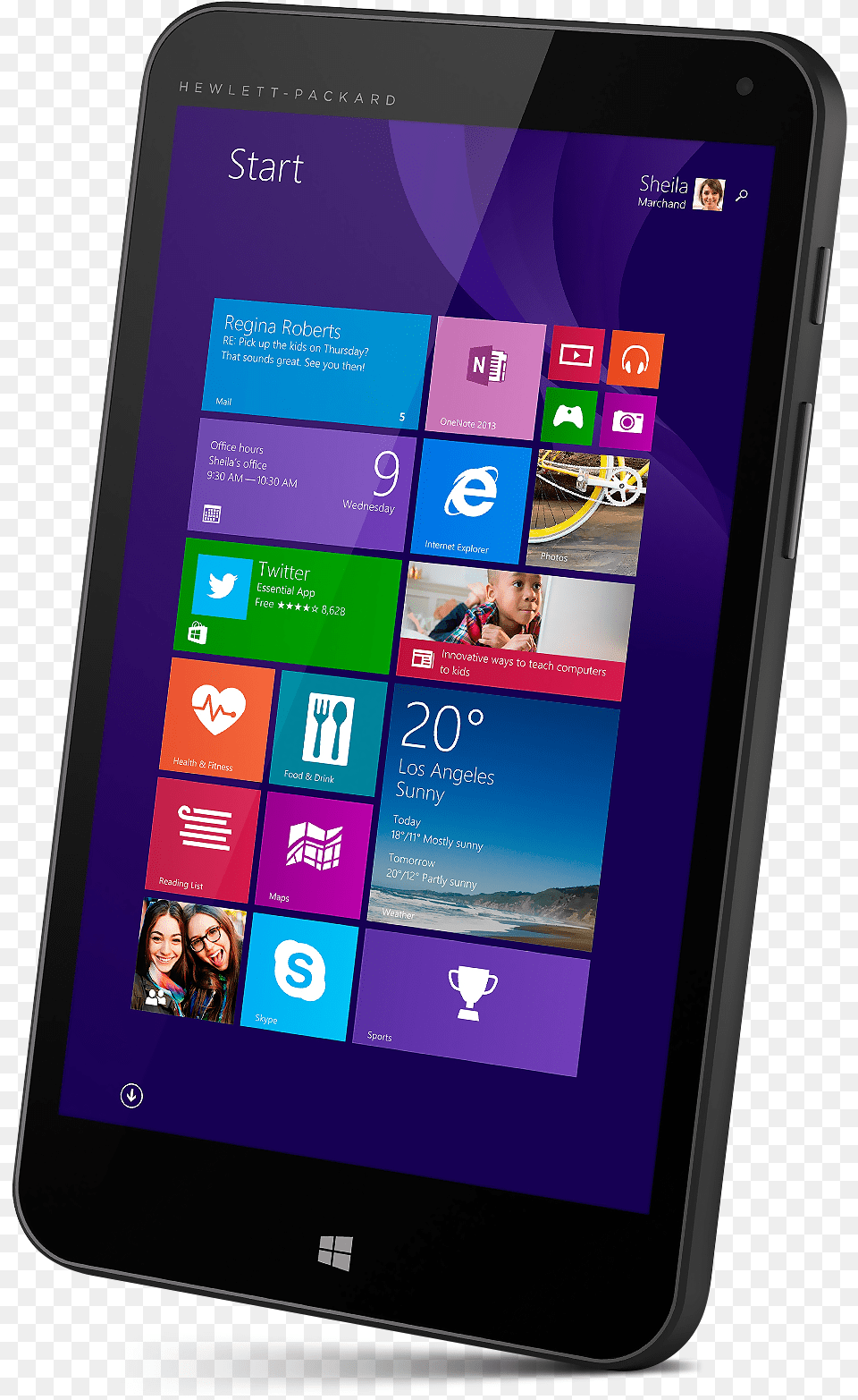 The Hp Stream 7 Is A Hp Stream 7 Tablet Windows, Tablet Computer, Computer, Electronics, Phone Free Png Download