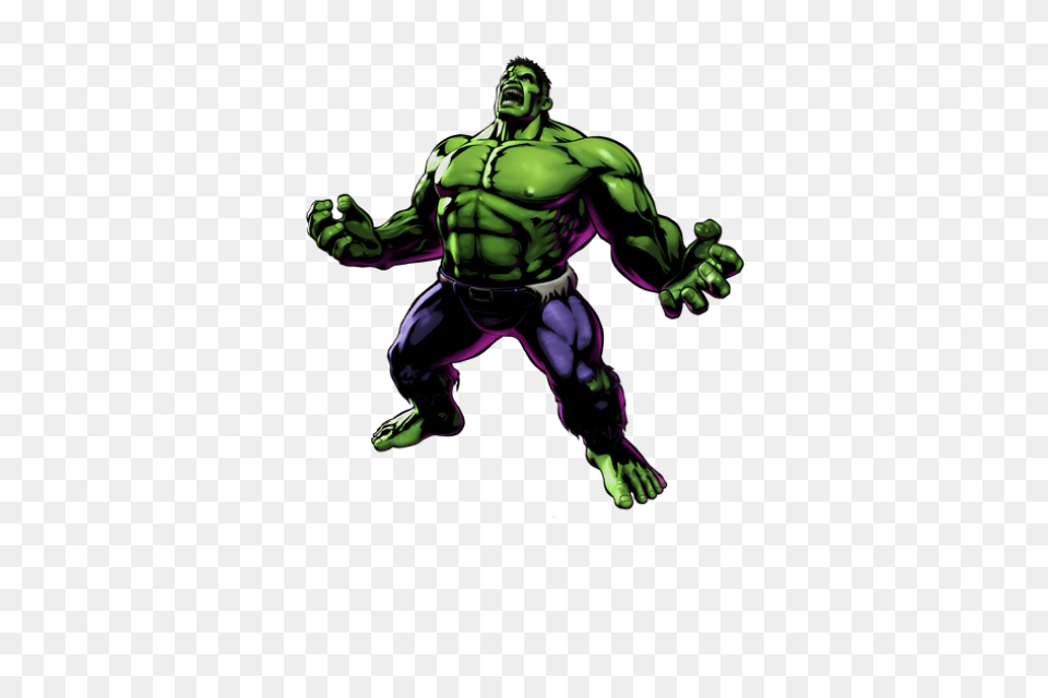 The Hulk, Adult, Green, Male, Man Png Image