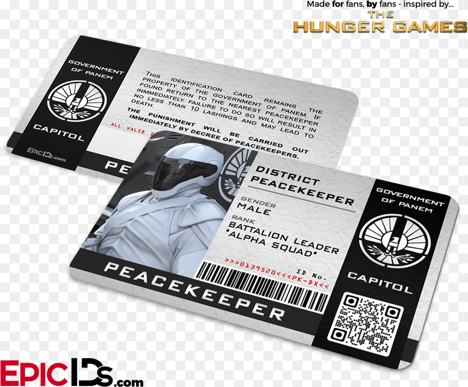 The Hunger Games Inspired Peacekeeper Security Id Santa Clarita Diet Real Estate, Text, Adult, Female, Person Free Png