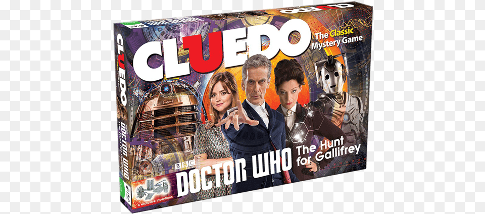 The Hunt For Gallifrey Cluedo Board Game Cluedo Doctor, Publication, Woman, Adult, Person Free Png