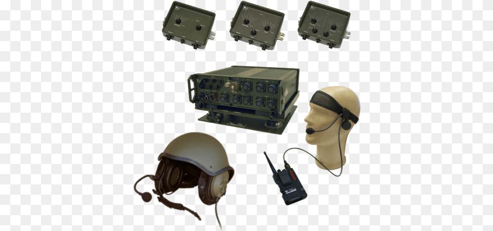 The Icc 201 Ip Intercom System Is An Hardware Infrastructure Wireless Tactical Intercom, Helmet, Face, Head, Person Png Image