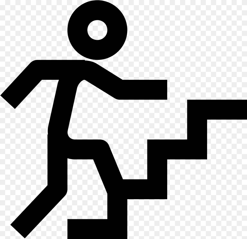 The Icon For Quotwakeup Hill On Stairsquot Shows The Outline Stairs, Gray Png