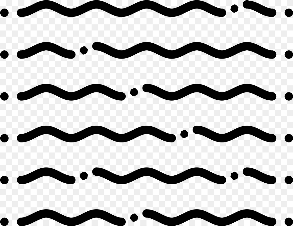 The Icon For Sea Waves Is Three Lines That Are Drawn Plot, Gray Free Png Download