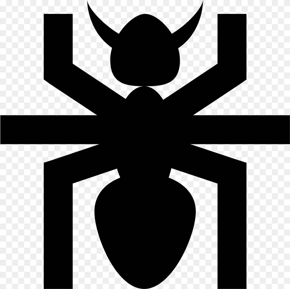 The Icon Has 3 Horizontal Oval Like Shapes Connected Insect, Gray Free Transparent Png