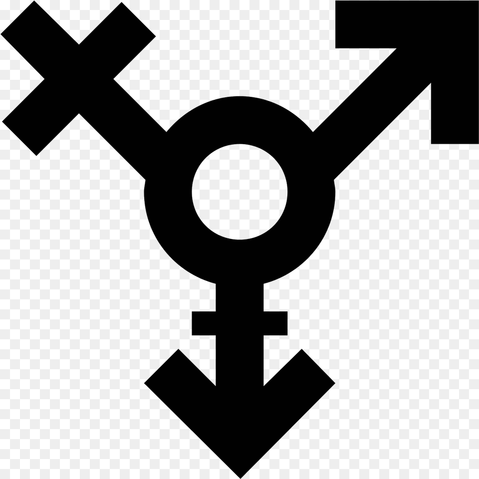 The Icon Is A Logo For Genderqueer, Gray Png