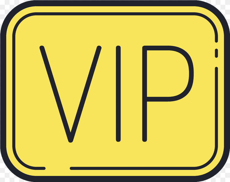 The Icon Is A Picture Of The Logo For Vip Diagram, License Plate, Sign, Symbol, Transportation Free Png
