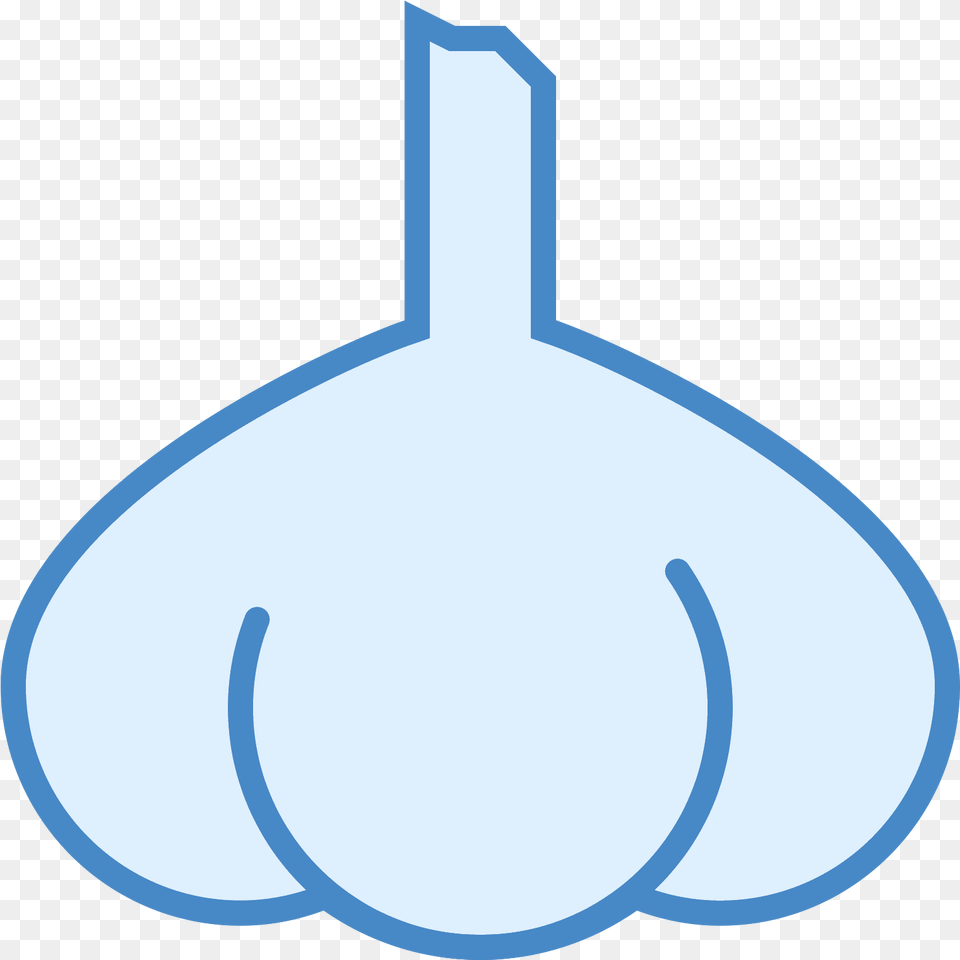 The Icon Is A Simple Depiction Of A Head Of Garlic Circle, Cutlery, Lighting, Spoon Free Png Download