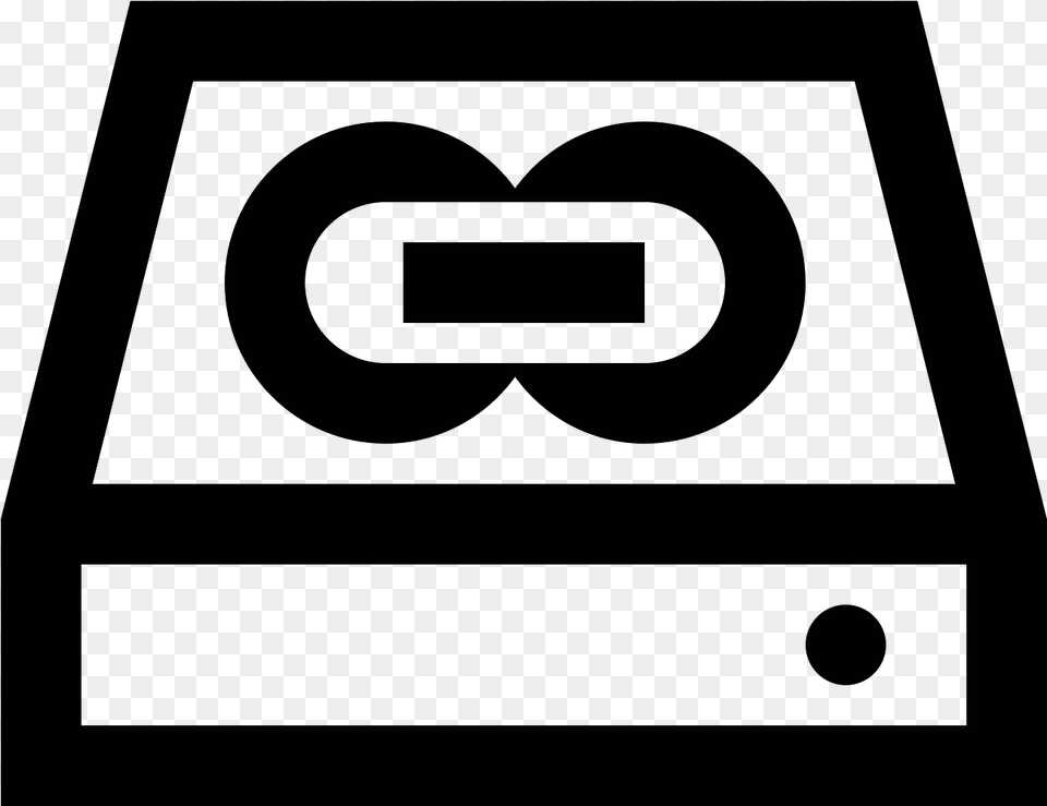 The Icon Is A Simplified Depiction Of A Hard Drive Circle, Gray Png