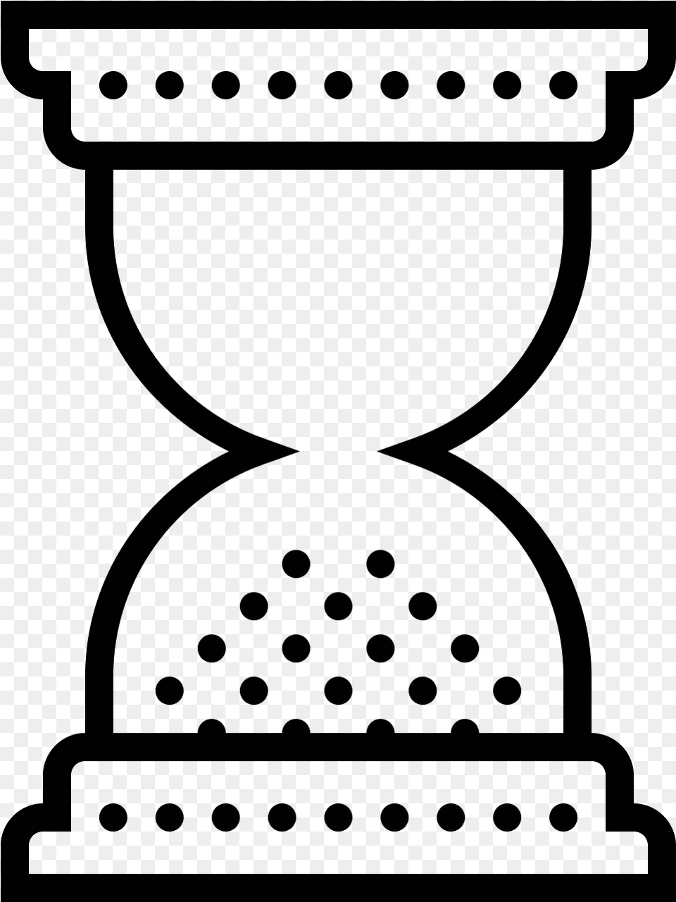 The Icon Is A Simplified Two Dimensional Hourglass Hourglass, Gray Free Png