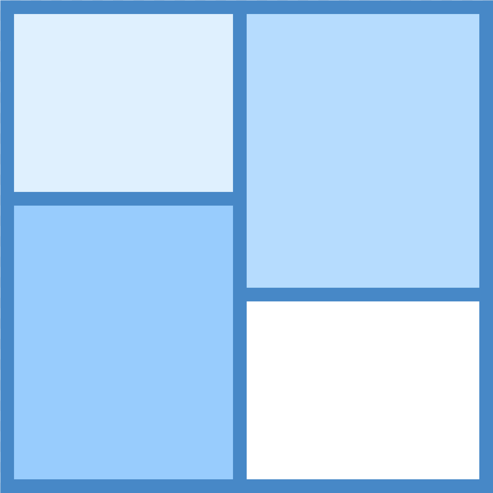 The Icon Is A Square Composed Of Four Separate Sized Icon Free Transparent Png
