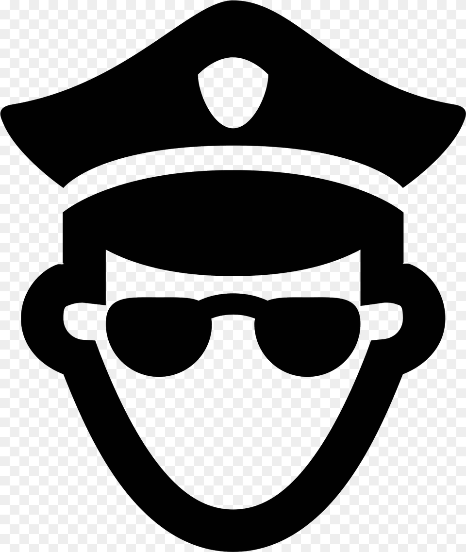 The Icon Is Consists Of An Androgynous Humanoid Head Police Vector, Gray Free Transparent Png