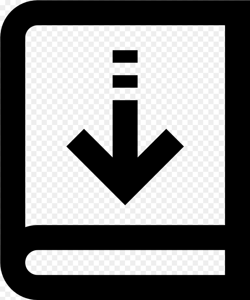 The Icon Is Shaped Like A Square With The Top Left Borrow Book Icon, Gray Free Png Download
