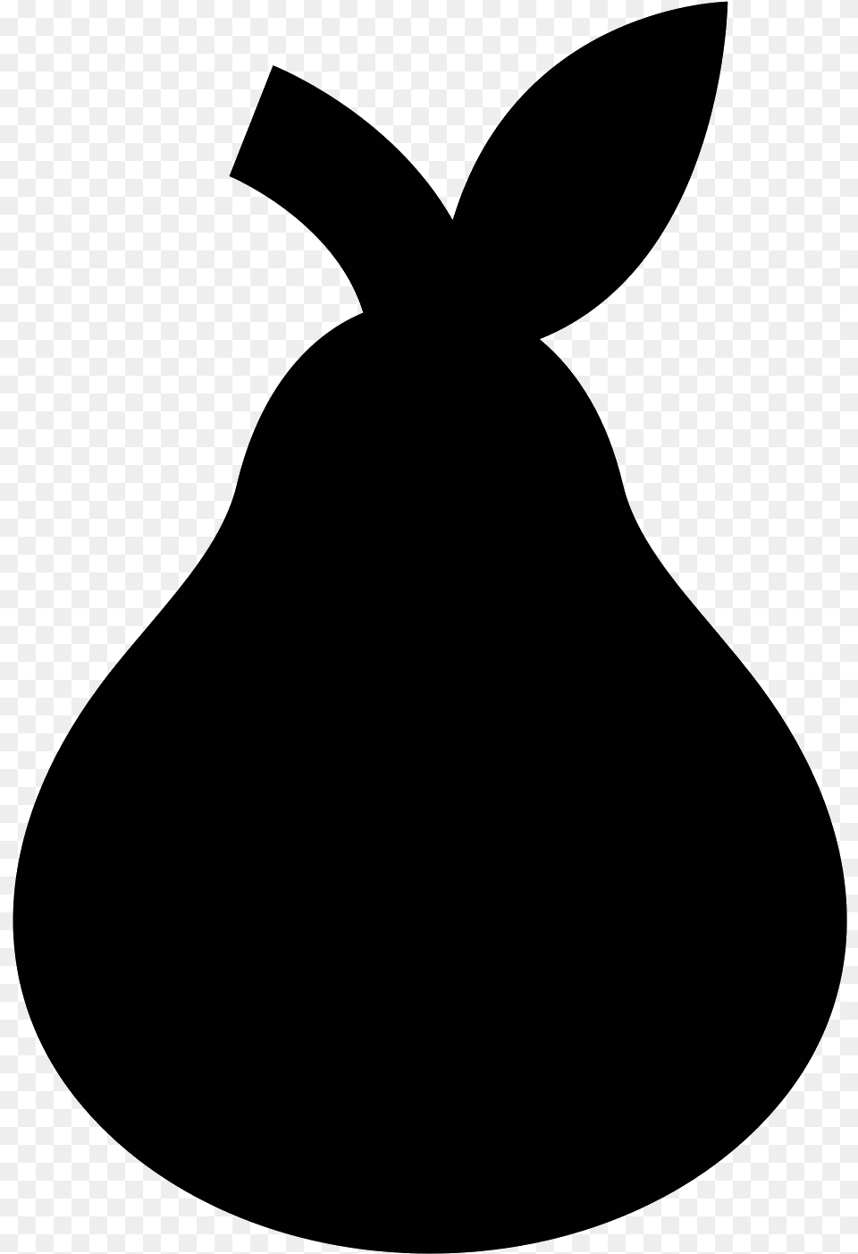 The Icon Is Shaped Like An Oval But The Bottom Half Pear, Gray Png Image