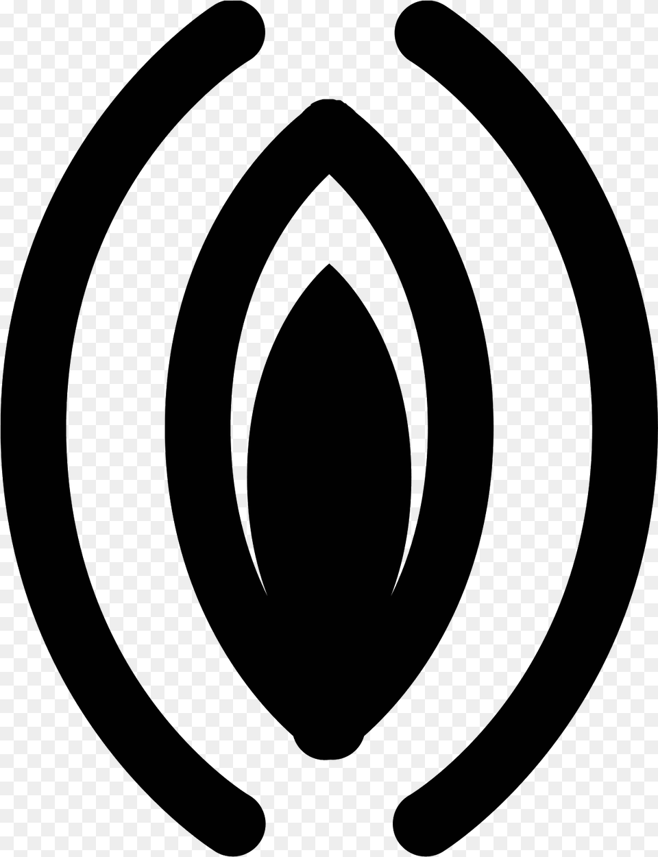 The Icon Is Shaped Like Two Parentheses Facing Each Vagina Icon White, Gray Free Transparent Png