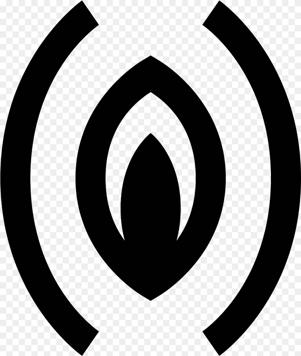 The Icon Is Shaped Like Two Parentheses Facing Each Vagina Logo, Gray Free Png