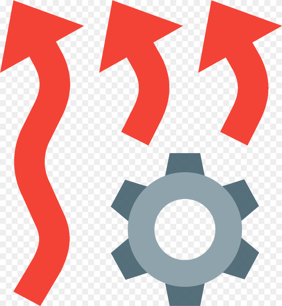 The Icon Resembles Two Squiggly Vertical Arrows That Squiggly Arrow Red, Machine, Gear Png Image