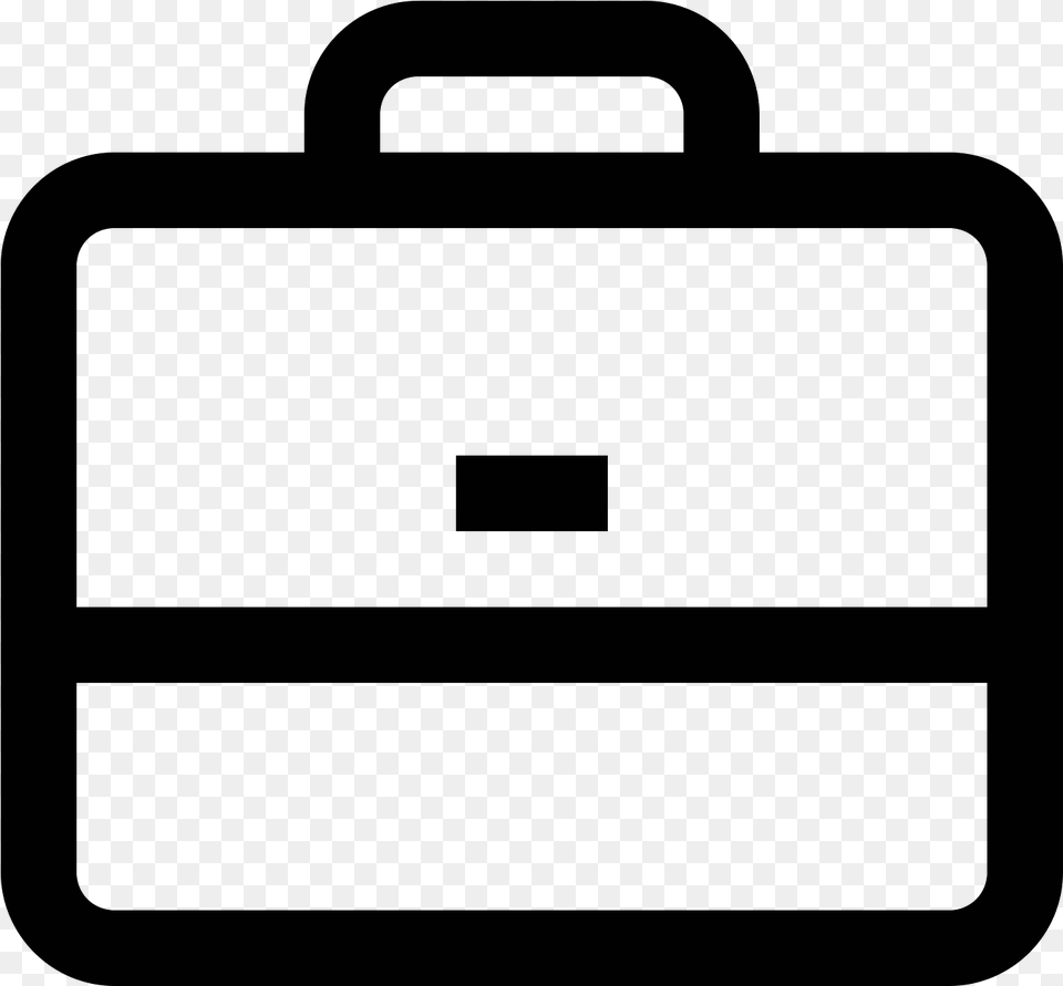 The Icon Shows A Briefcase That Is Closed With A Handle First Aid Svg, Gray Free Png