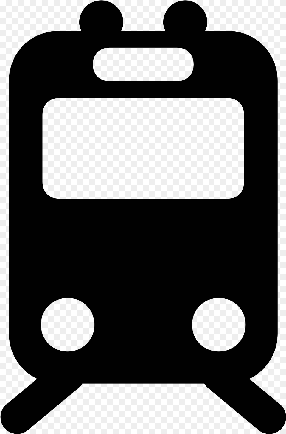 The Icon Shows A Train Or Subway That Is Seen Head Transport Icons, Gray Free Png Download