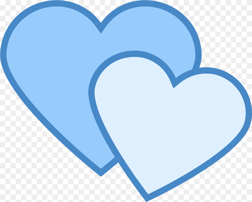 The Icon Shows Two Heart Shapes Portable Network Graphics Png