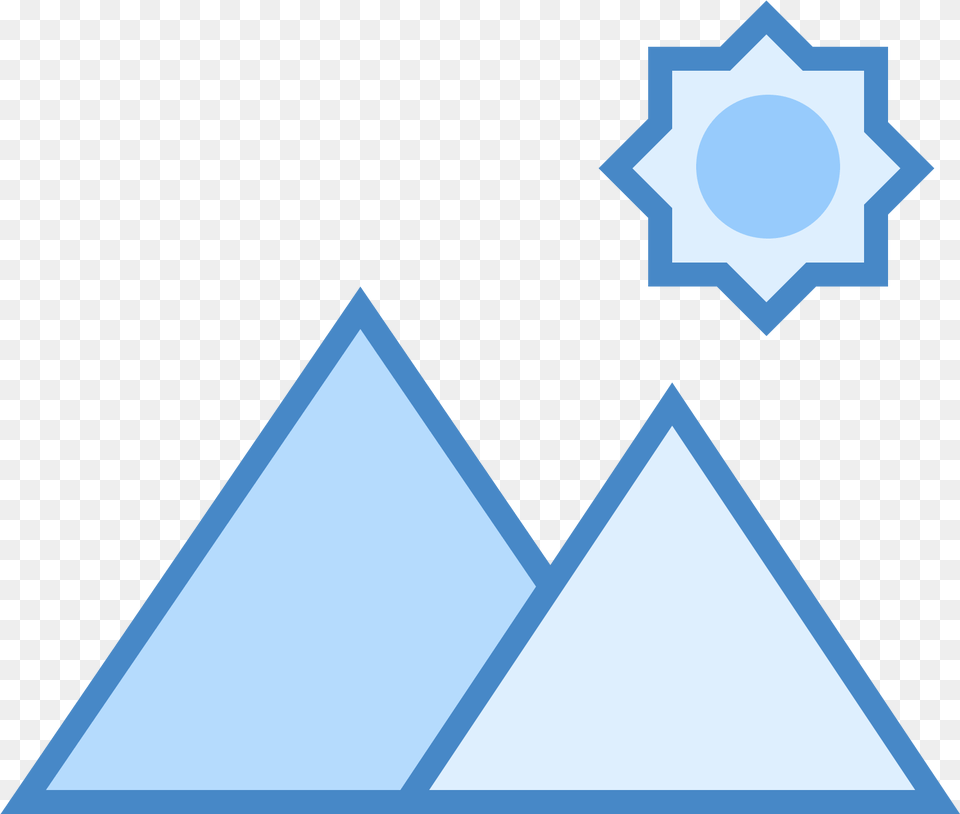 The Icon Shows Two Triangles Islamic Star, Triangle, Nature, Outdoors, Lighting Free Transparent Png