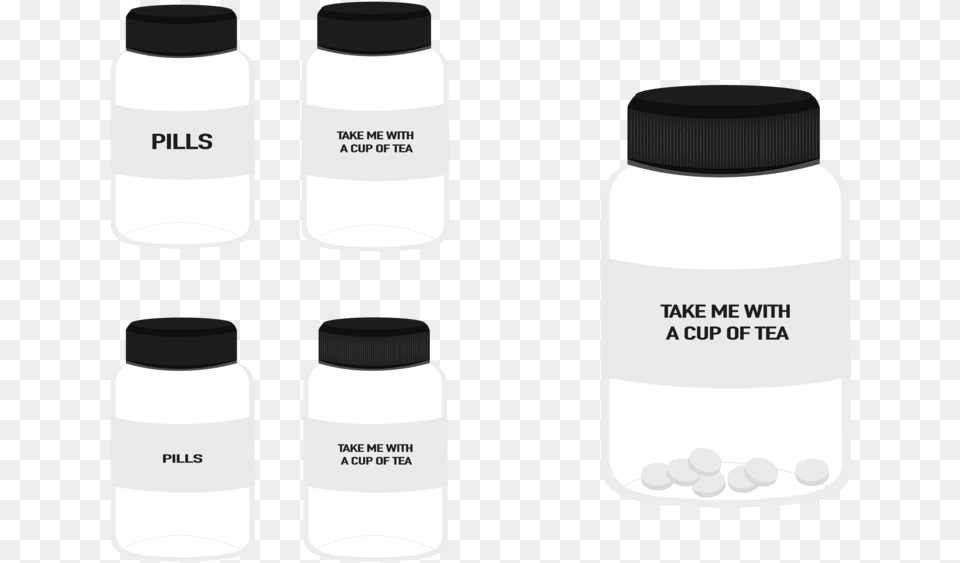 The Idea Of Taking Your Daily Pills Every Morning With, Jar, Bottle, Shaker Free Png Download