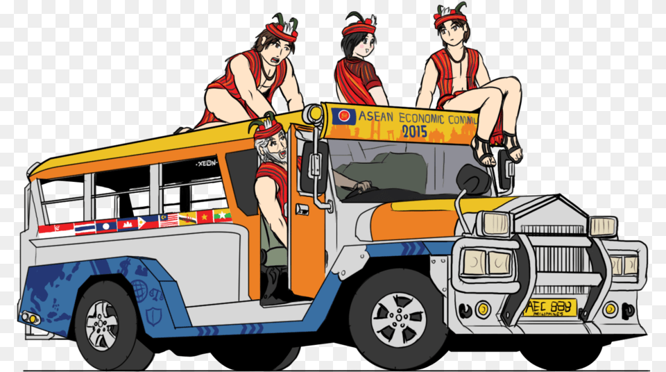 The Igorot Roadshow By Vachalenxeon Philippine Jeepney Drawing, Book, Publication, Comics, Adult Free Png Download