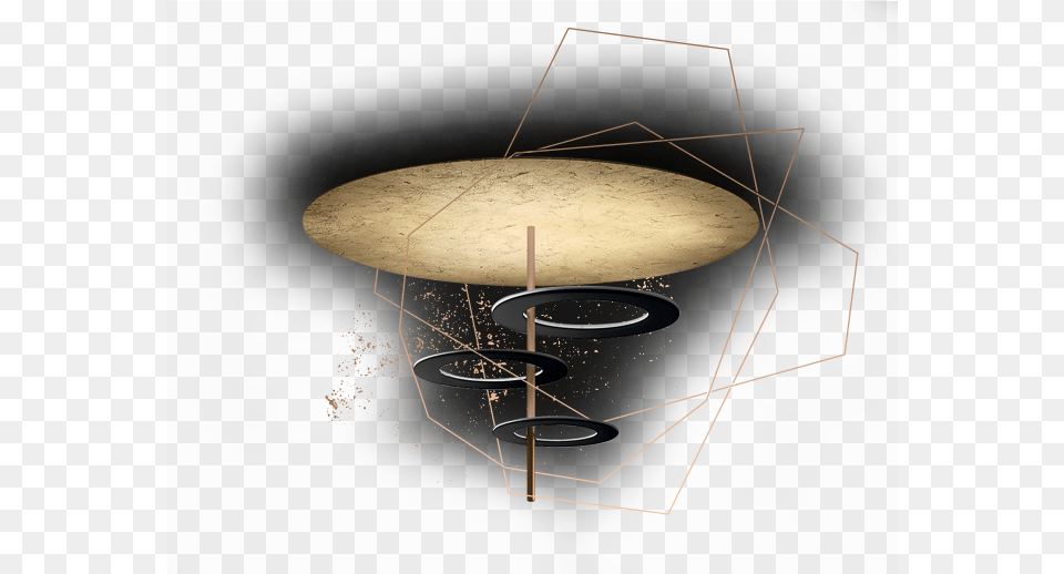 The Illusion Of Floating Circles End Table, Lighting, Lamp Png