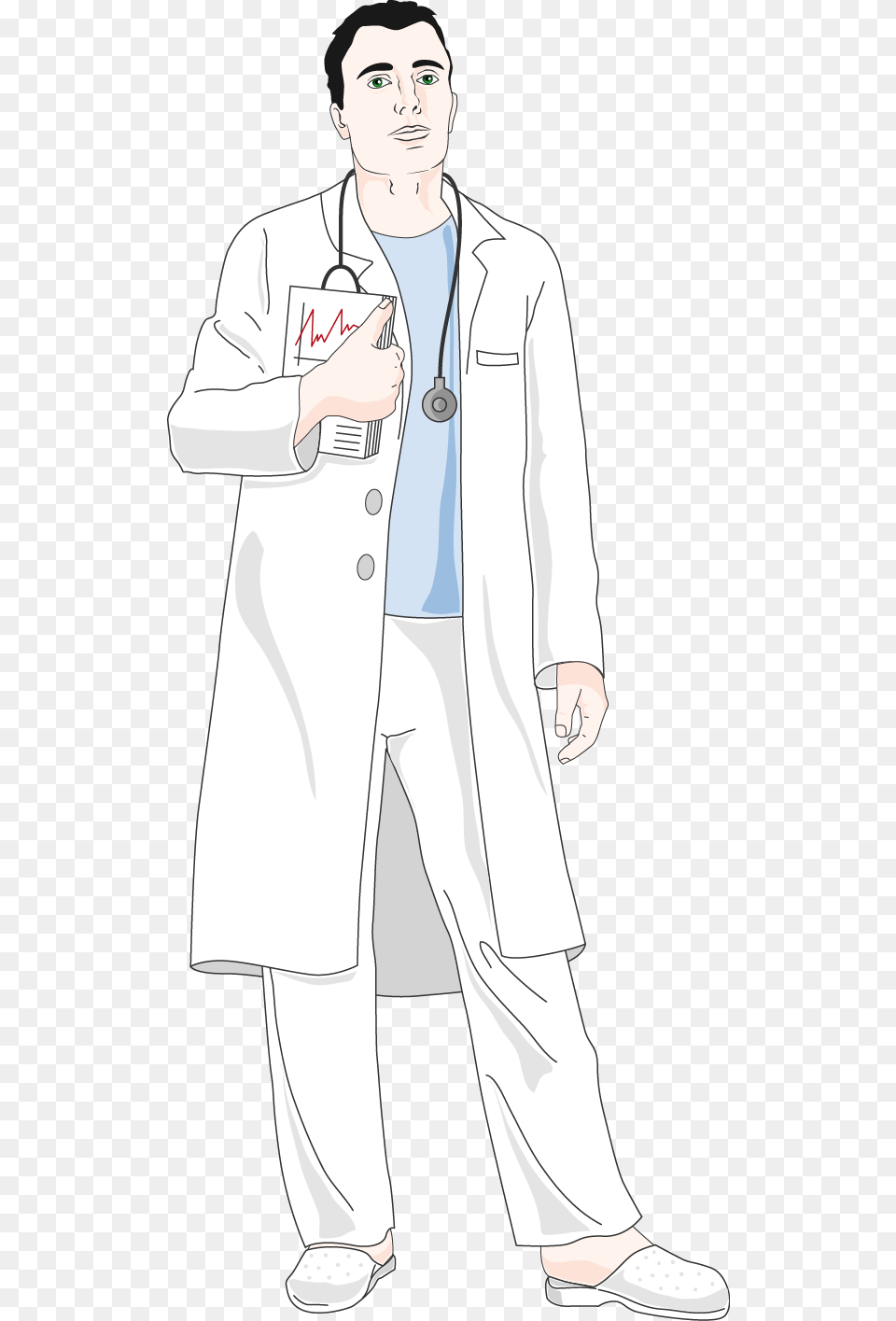 The Image Illustration, Clothing, Coat, Lab Coat, Adult Free Png