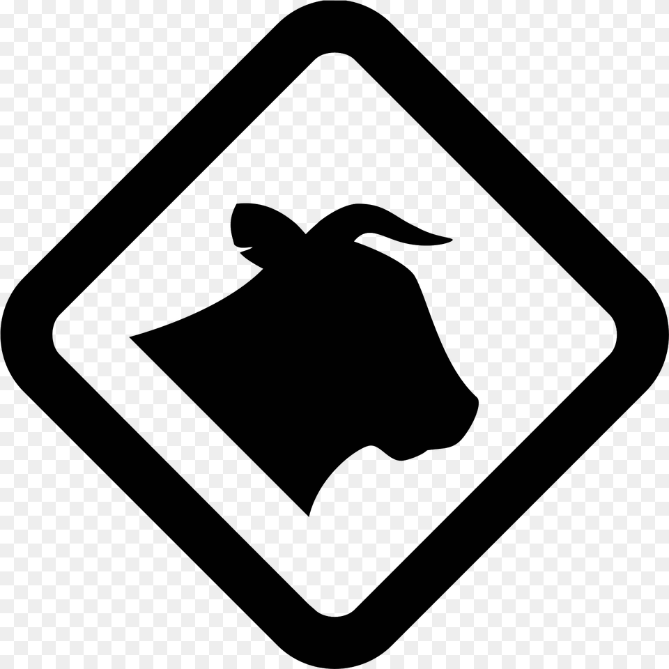 The Image Is A Square With Slightly Rounded Corners Cowshed Icon, Gray Free Transparent Png