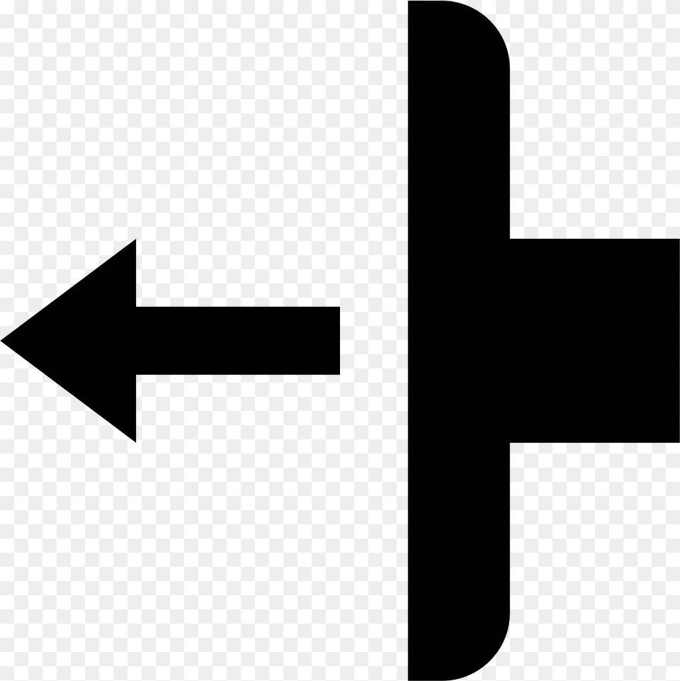 The Image Looks Like A Rectangle That Has Rounded Out Cross, Gray Png