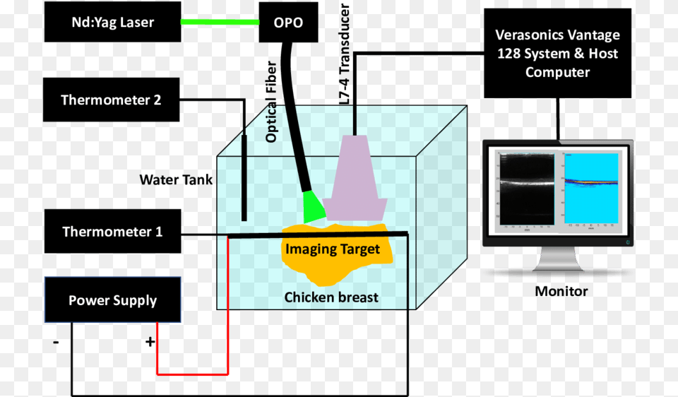 The Imaging Target Is Placed Inside The Chicken Breast Photoacoustic Imaging, Computer Hardware, Electronics, Hardware, Monitor Free Transparent Png