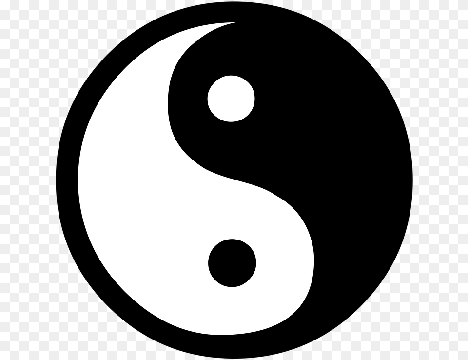 The Importance Of Balancing Our Male And Female Energies Yin Yang Tattoo Outline, Symbol, Text, Number, Astronomy Png