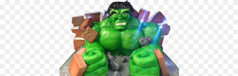 The Incredible Hulk By 3d Cakes Hulk, Green, Person, Baby, Icing Free Png