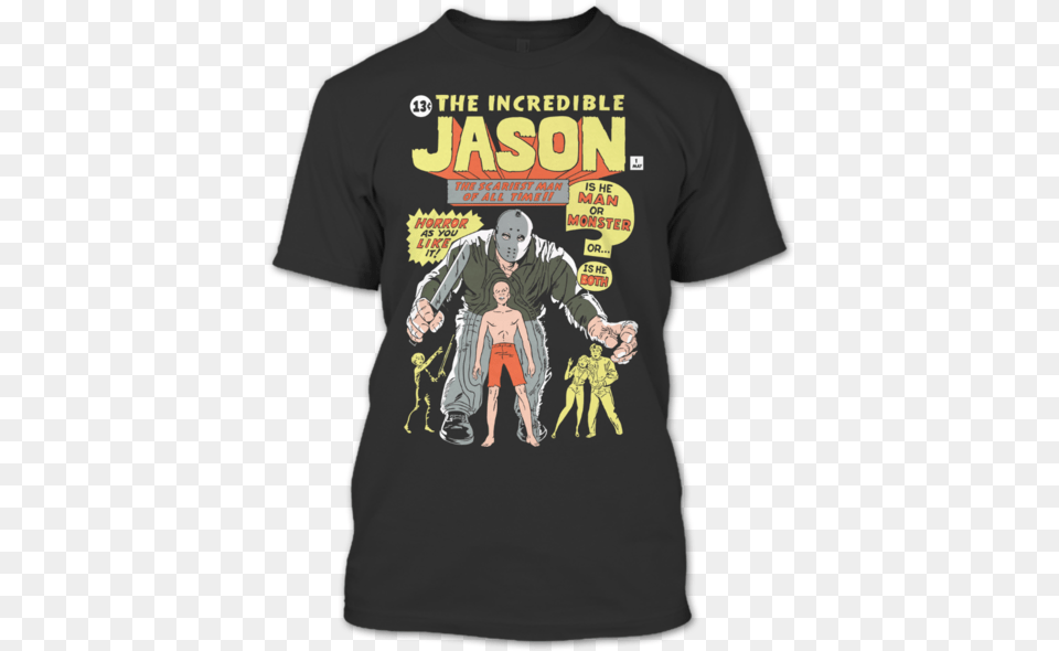 The Incredible Jason T Shirt Jason Voorhees Shirt Autograph Authentic Stan Lee Autographed, Clothing, T-shirt, Book, Comics Png