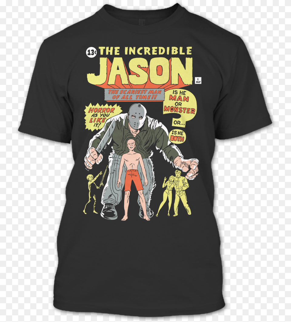 The Incredible Jason T Shirt Voorhees Happy Halloween Freddy Krueger Comics Books, Clothing, T-shirt, Book, Publication Free Png Download