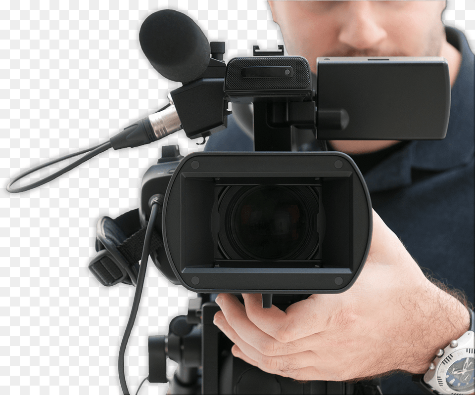 The Independent Film In The U Tv Camera Man, Electronics, Photography, Video Camera, Baby Png Image