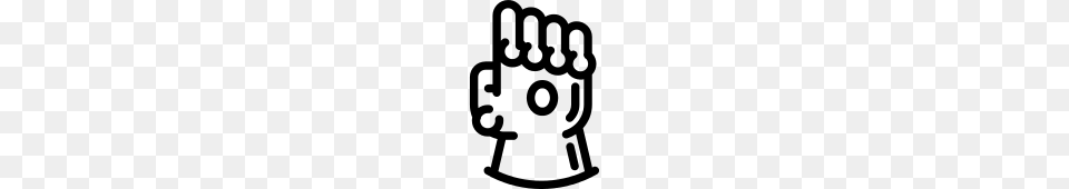 The Infinity Gauntlet Icon, Gray Png