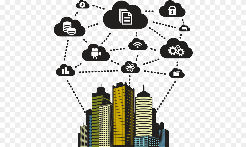 The Internet Of Things In Smart Buildings 2014 To Smart Building Clipart, Urban, Neighborhood, City, Metropolis Png