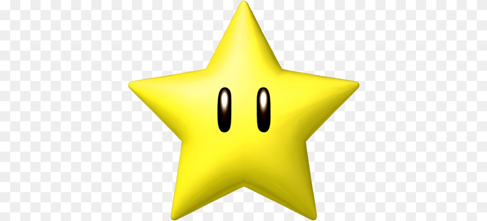 The Invincibility Star Power Up From Mario Kart Wii Super Super Mario Star, Star Symbol, Symbol, Lighting, Animal Free Png
