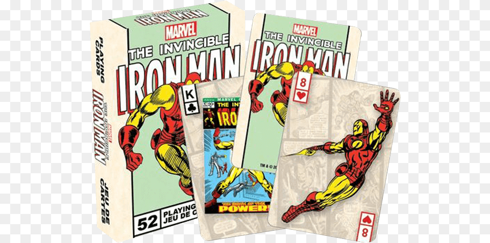 The Invincible Iron Man Playing Cards Iron Man Playing Cards, Book, Comics, Publication, Person Free Png