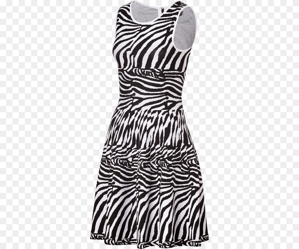 The Issa Zebra Knit Dress Sweater, Clothing, Animal, Mammal, Wildlife Free Png