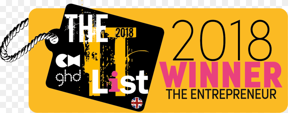 The It List 2018 Winner Logo The Entrepreneur Ghd Smooth Finish Serum, License Plate, Transportation, Vehicle, Text Png Image