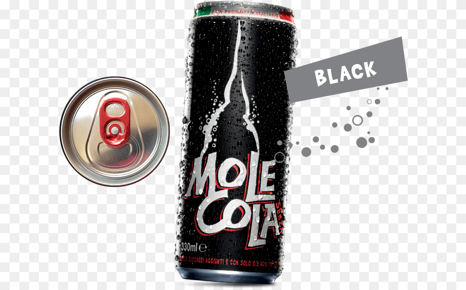 The Italian Cola Sugar Molecola Cola, Can, Tin, Beverage, Coke Free Png