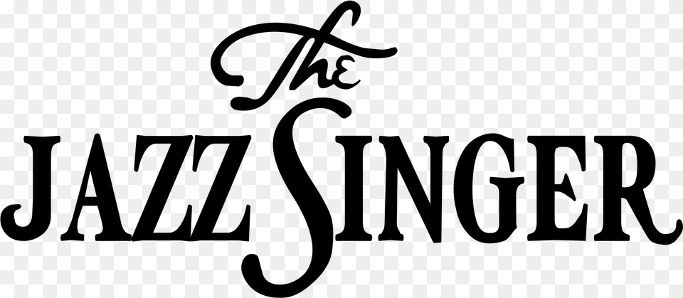 The Jazz Singer Logo Black And White Jazz Singer Free Png Download
