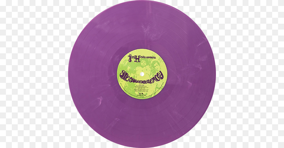 The Jimi Hendrix Experience Jimi Hendrix Are You Experienced Purple Vinyl, Disk, Toy, Frisbee Png