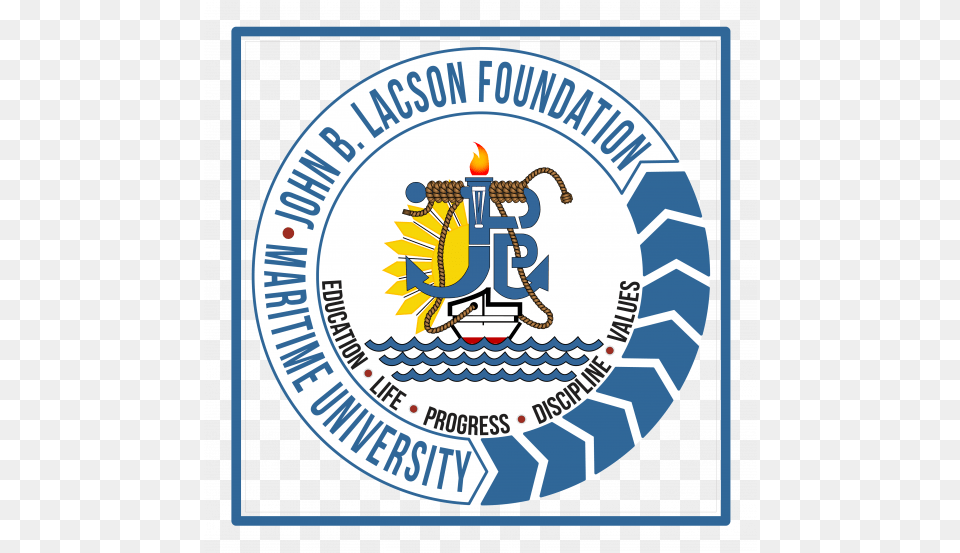 The John B John B Lacson Foundation Maritime University, Emblem, Symbol, Logo, Sticker Free Transparent Png