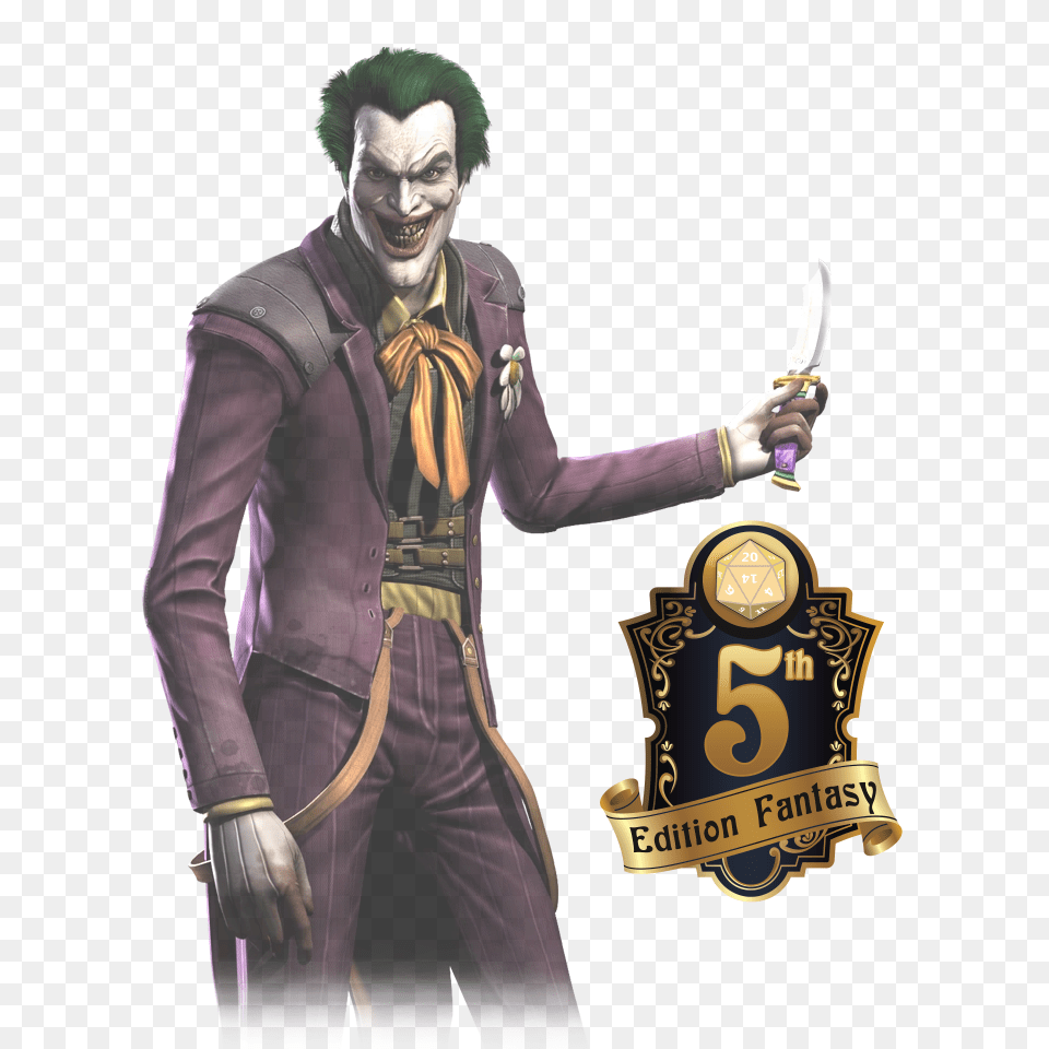 The Joker Dampd Rpg Material Of Many Genres, Adult, Person, Clothing, Costume Png Image